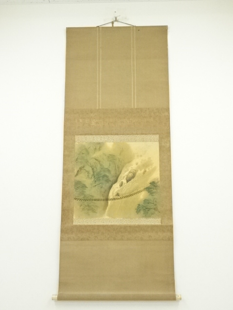 JAPANESE HANGING SCROLL / HAND PAINTED / SCENERY